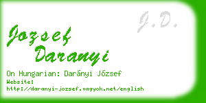 jozsef daranyi business card