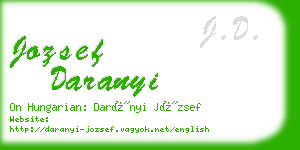 jozsef daranyi business card